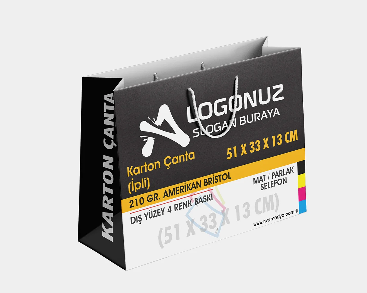 Karton Çanta - (51x33x13 CM)