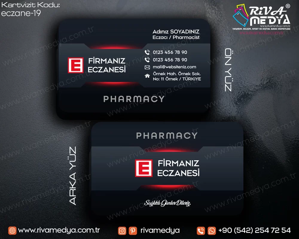 Prestij Eczacı Kartvizit Örneği